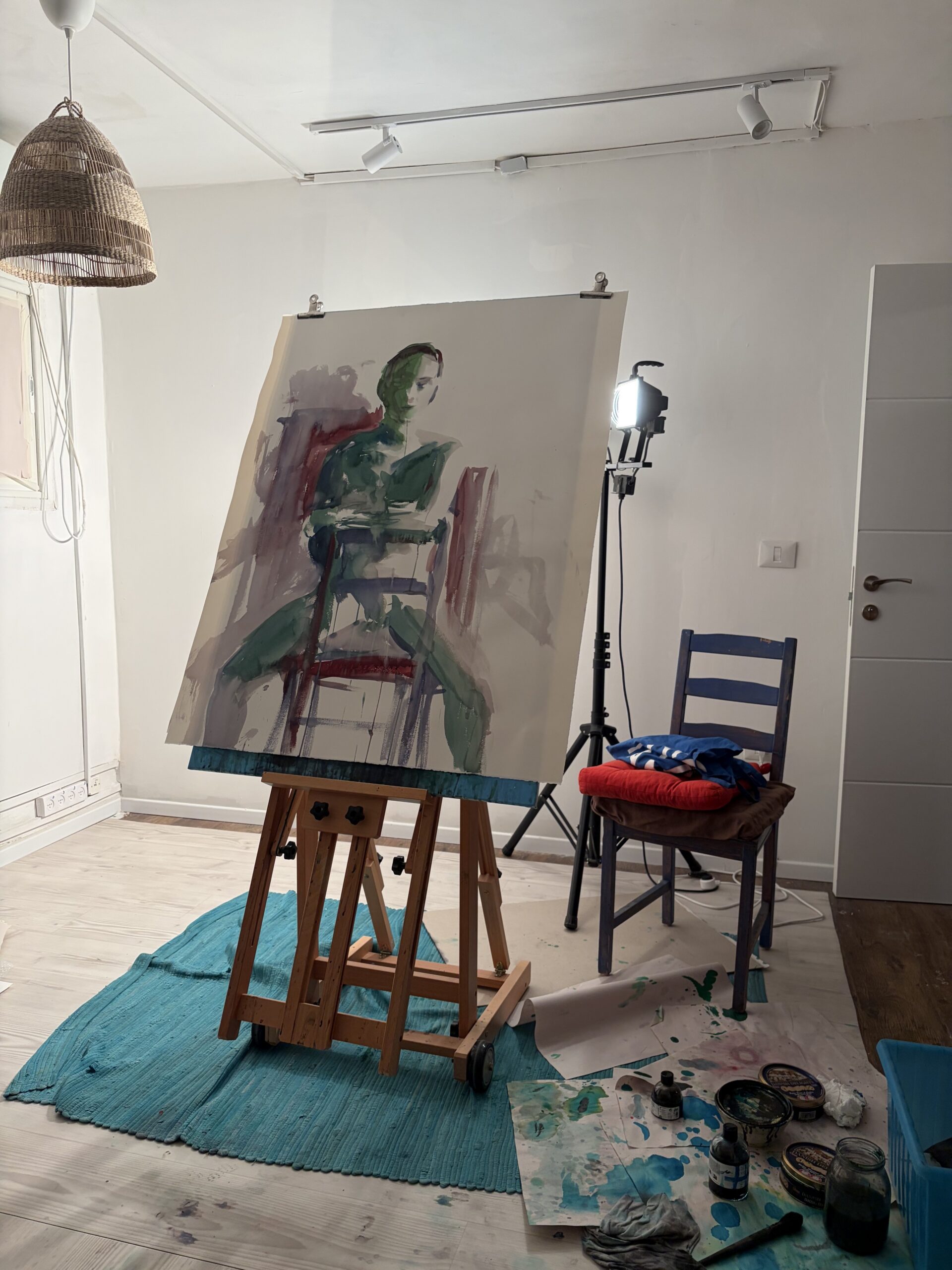 Untitled 07 in the studio