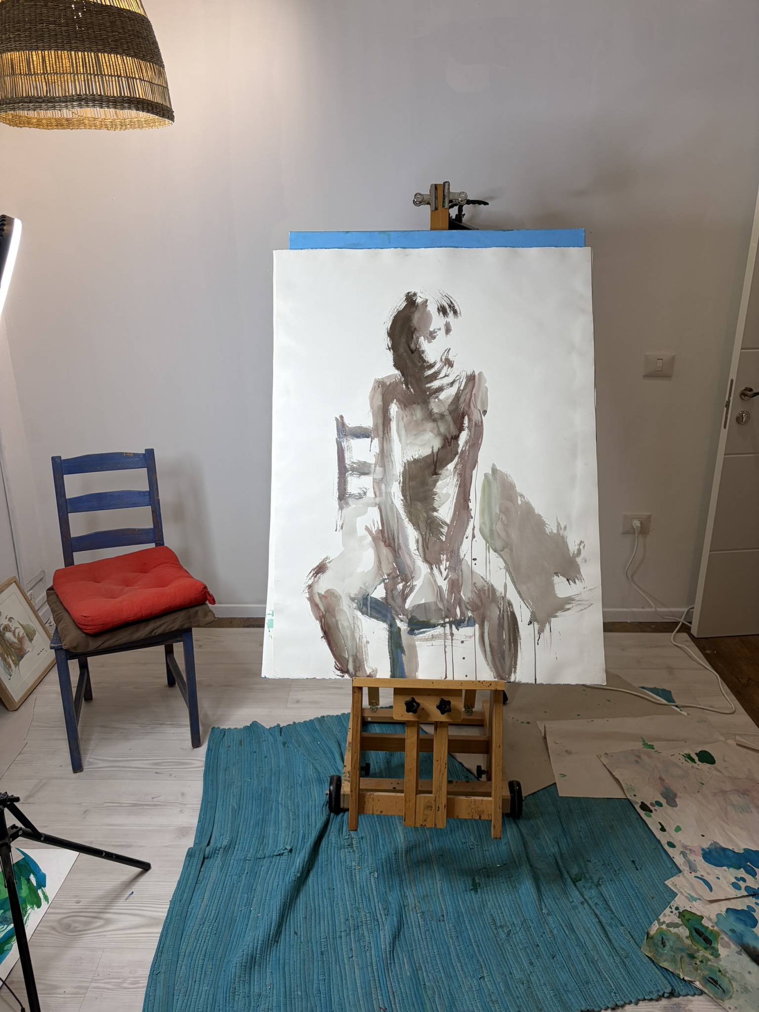 Untitled 08 in the studio